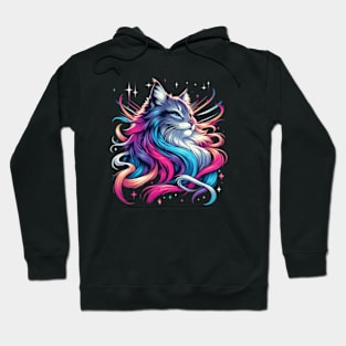 Prideful Whiskers: Majestic Cat Hoodie